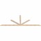 Ekena Millwork Saratoga Smooth Timber Gable Bracket, Douglas Fir, 108"W x 40"H x 1 1/2"D x 3 1/2"F, 9/12 Pitch GBW108X40X0204SAR00SDF - alternate 5